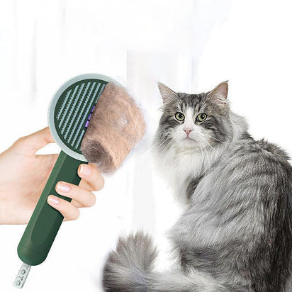 2-In-1 Pet Grooming Tool: Uv Light Hair Remover And Detangling Comb
