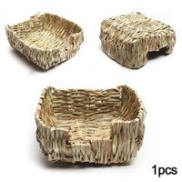Hand-Woven Grass Hideaway: Natural Nest For Rabbits And Guinea Pigs