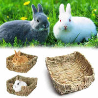 Hand-Woven Grass Hideaway: Natural Nest For Rabbits And Guinea Pigs